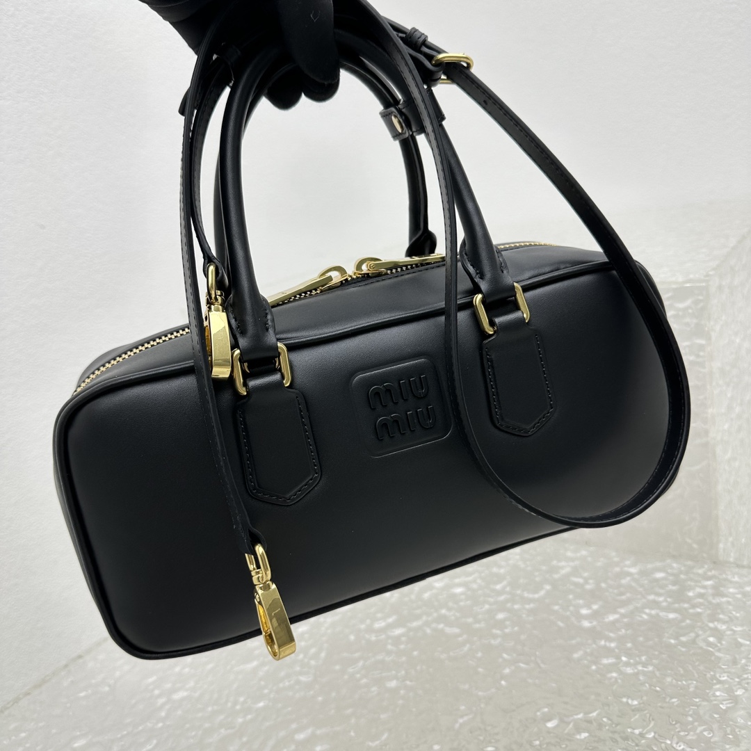 Miu Miu Leather Top-handle Bag - FashionPlug