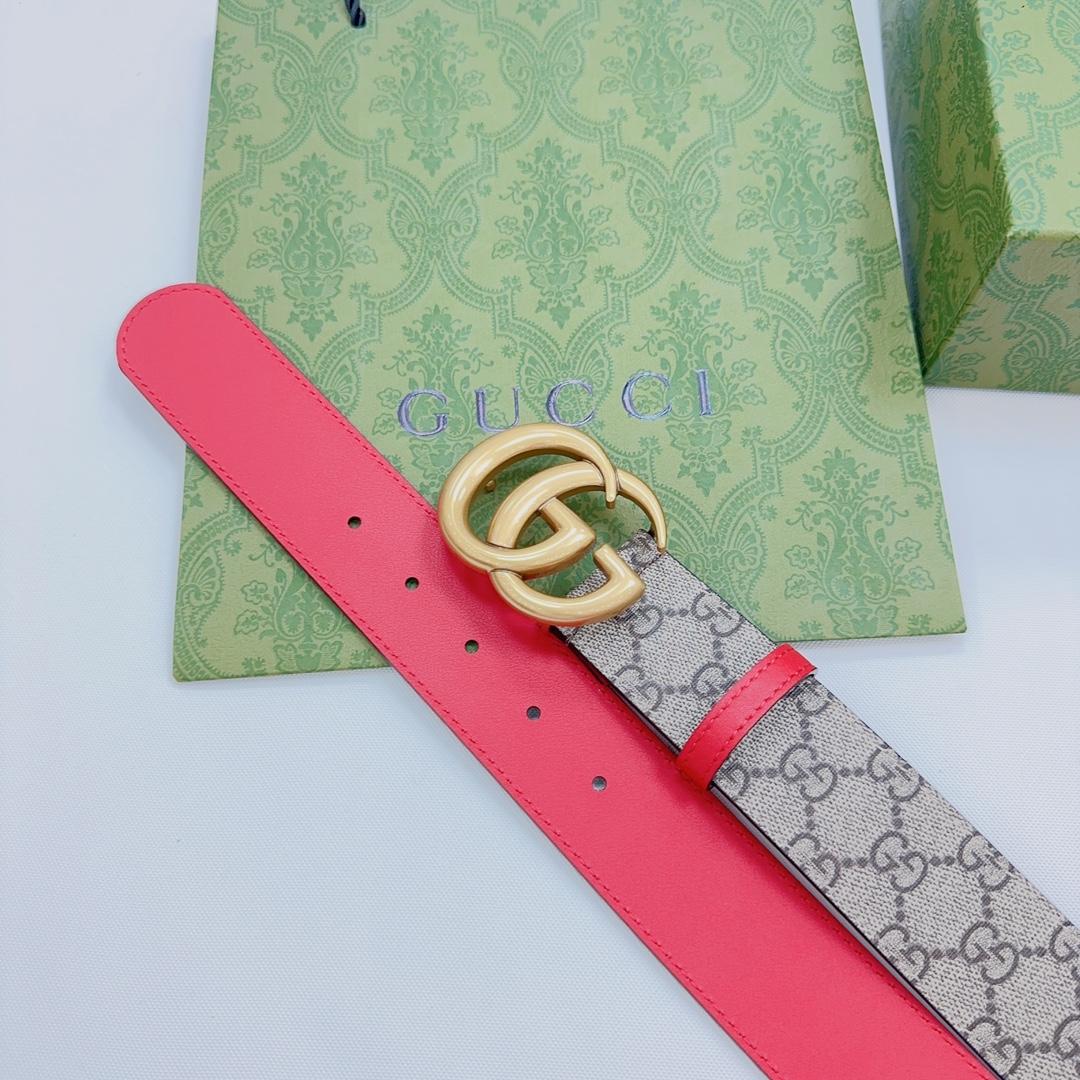 Gucci GG Marmont Reversible Belt - FashionPlug