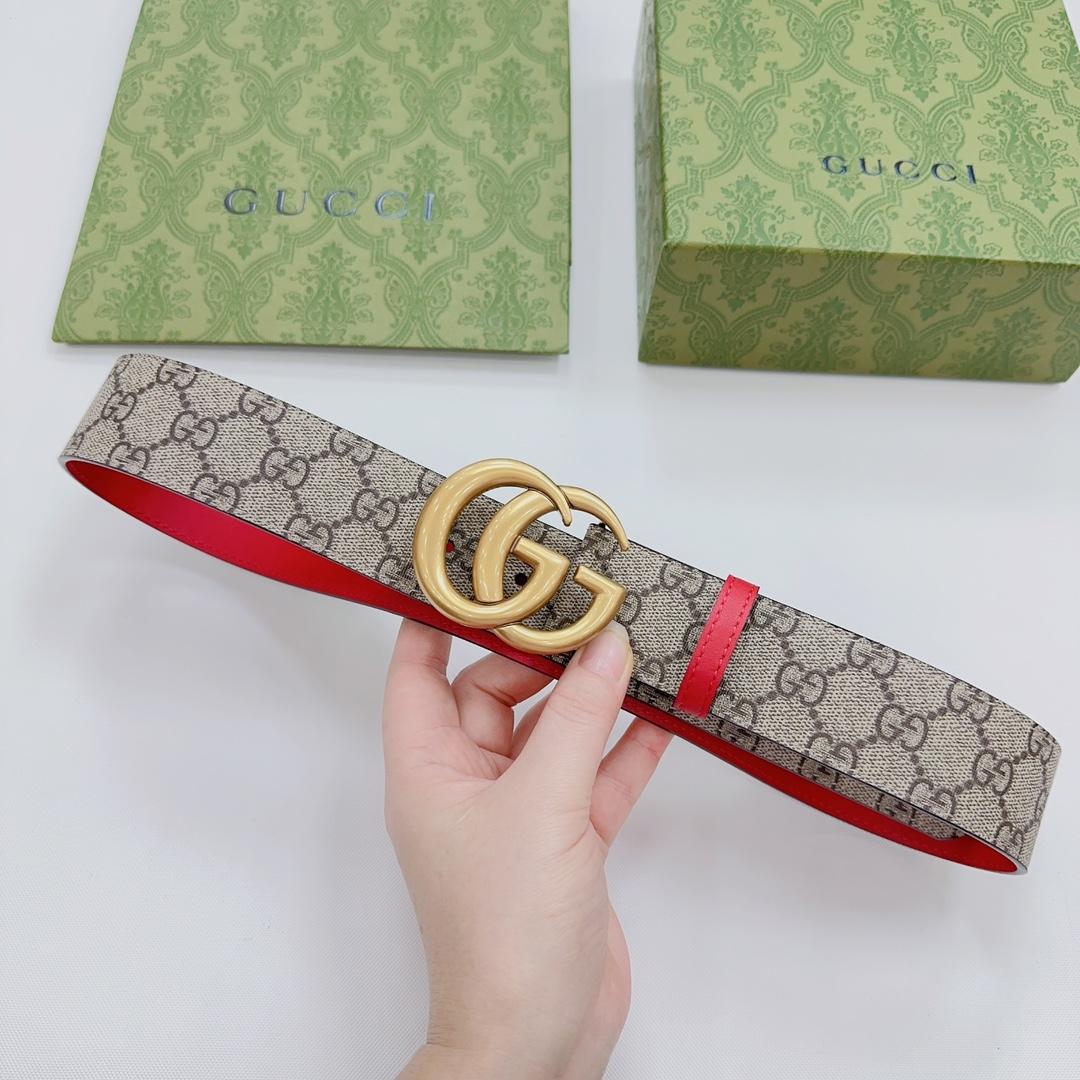 Gucci GG Marmont Reversible Belt - FashionPlug