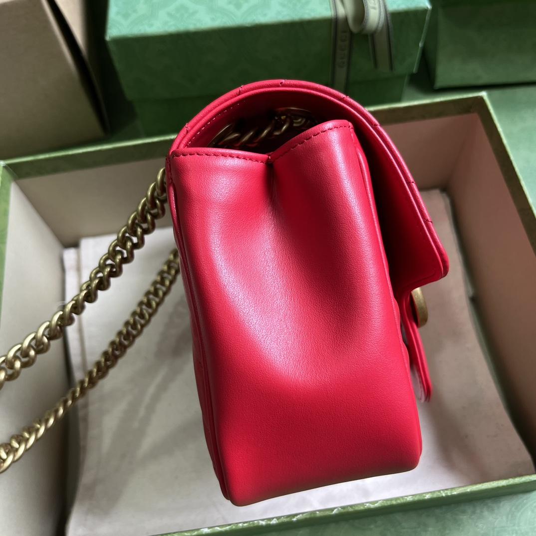 Gucci GG Marmont Mini Shoulder Bag(18-15-8cm) - FashionPlug