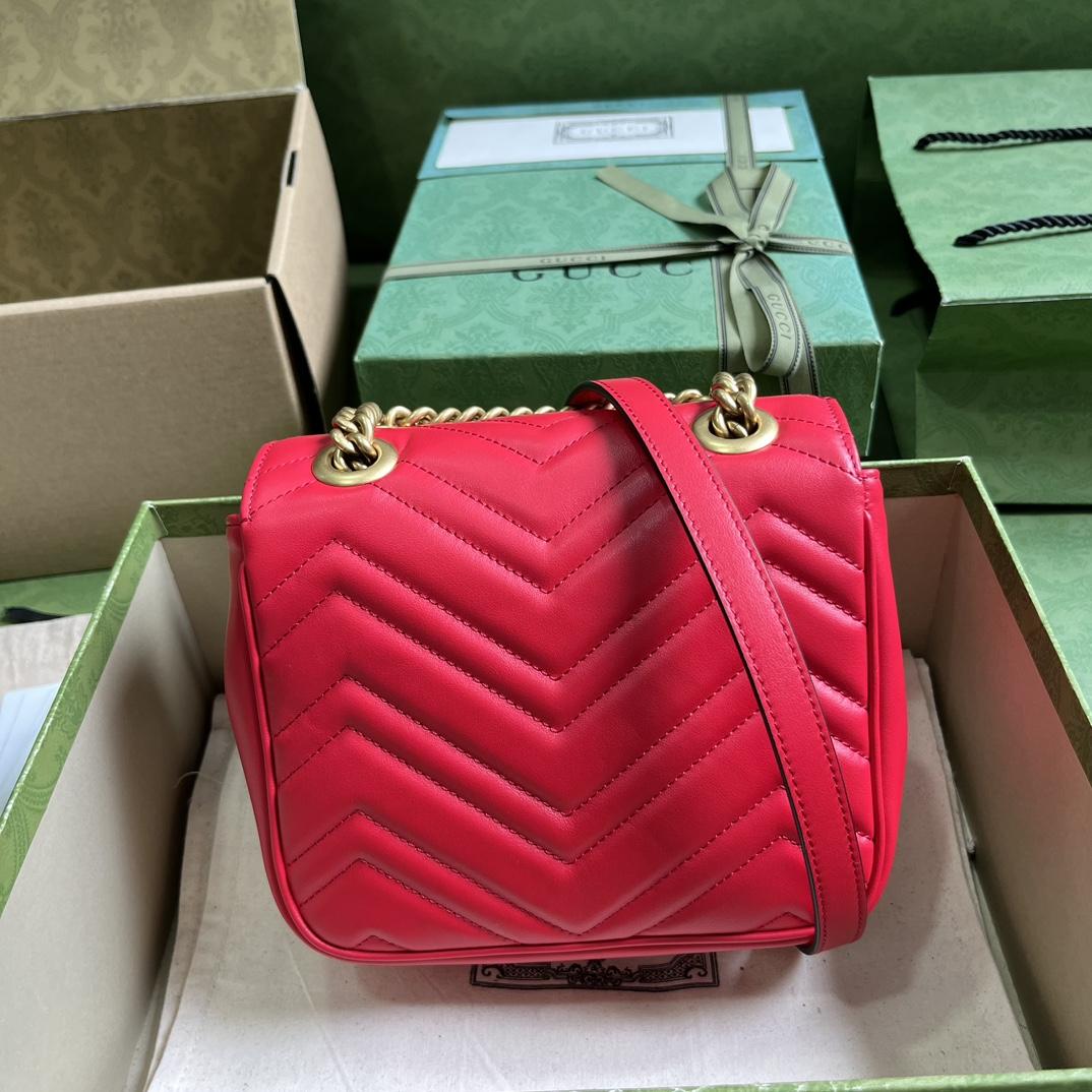 Gucci GG Marmont Mini Shoulder Bag(18-15-8cm) - FashionPlug