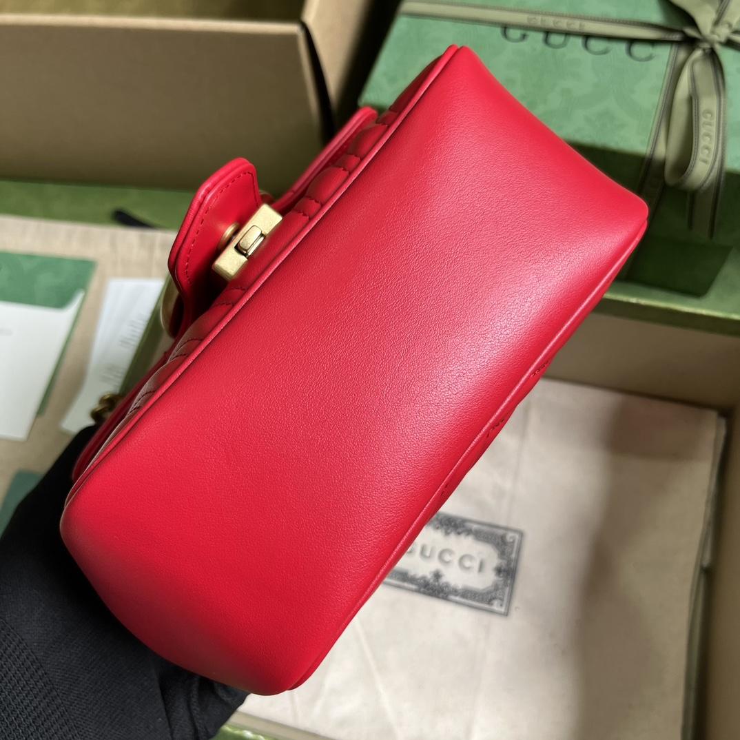 Gucci GG Marmont Mini Shoulder Bag(18-15-8cm) - FashionPlug