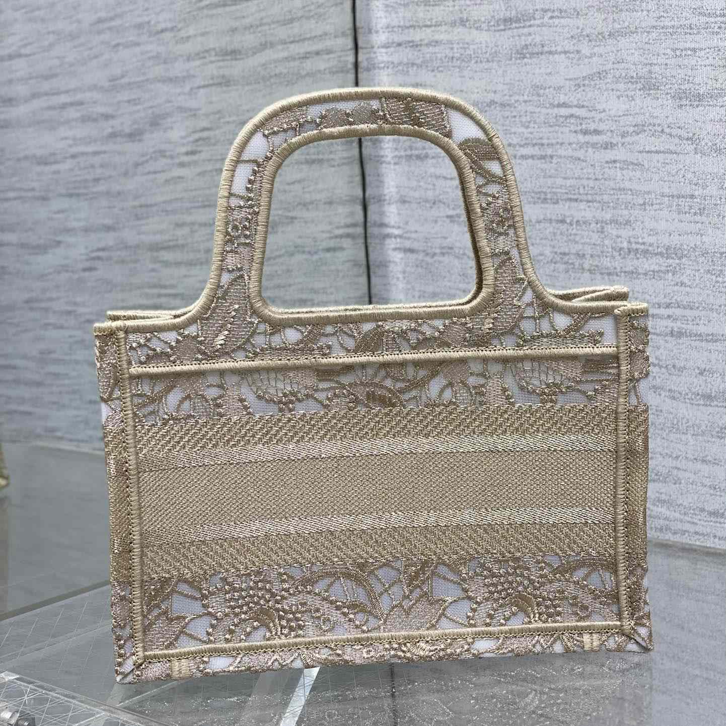 Dior Mini Dior Or Dior Book Tote - FashionPlug