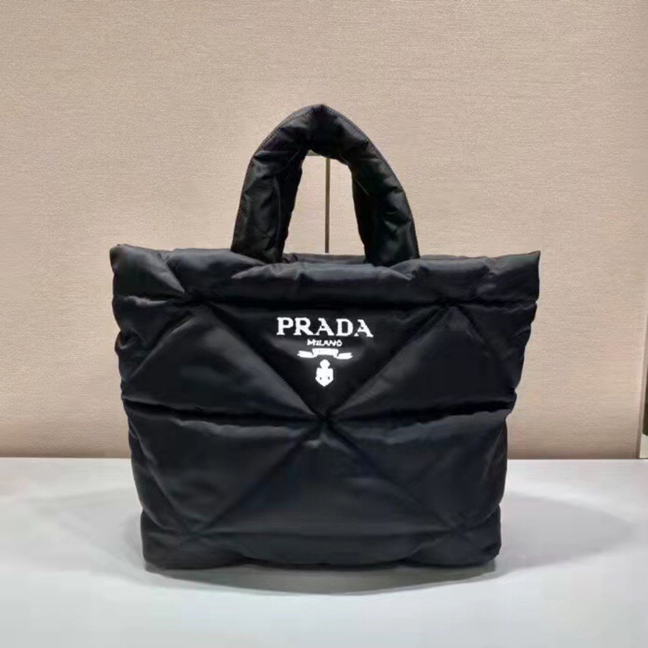 Prada Padded Re-Nylon Tote Bag - FashionPlug
