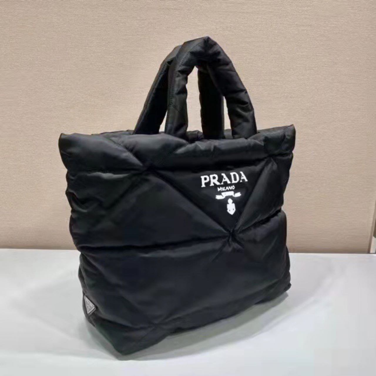 Prada Padded Re-Nylon Tote Bag - FashionPlug