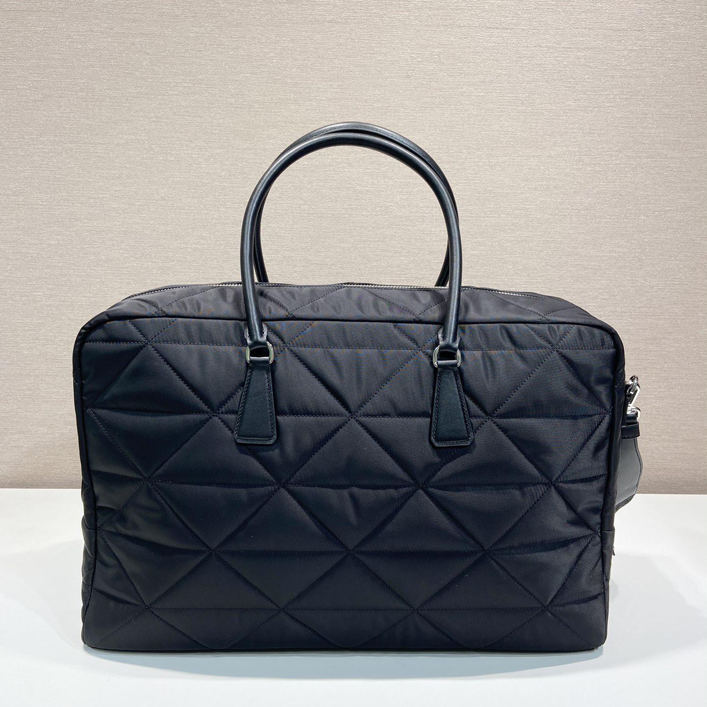 Prada Quilted Re-Nylon Travel Bag - FashionPlug