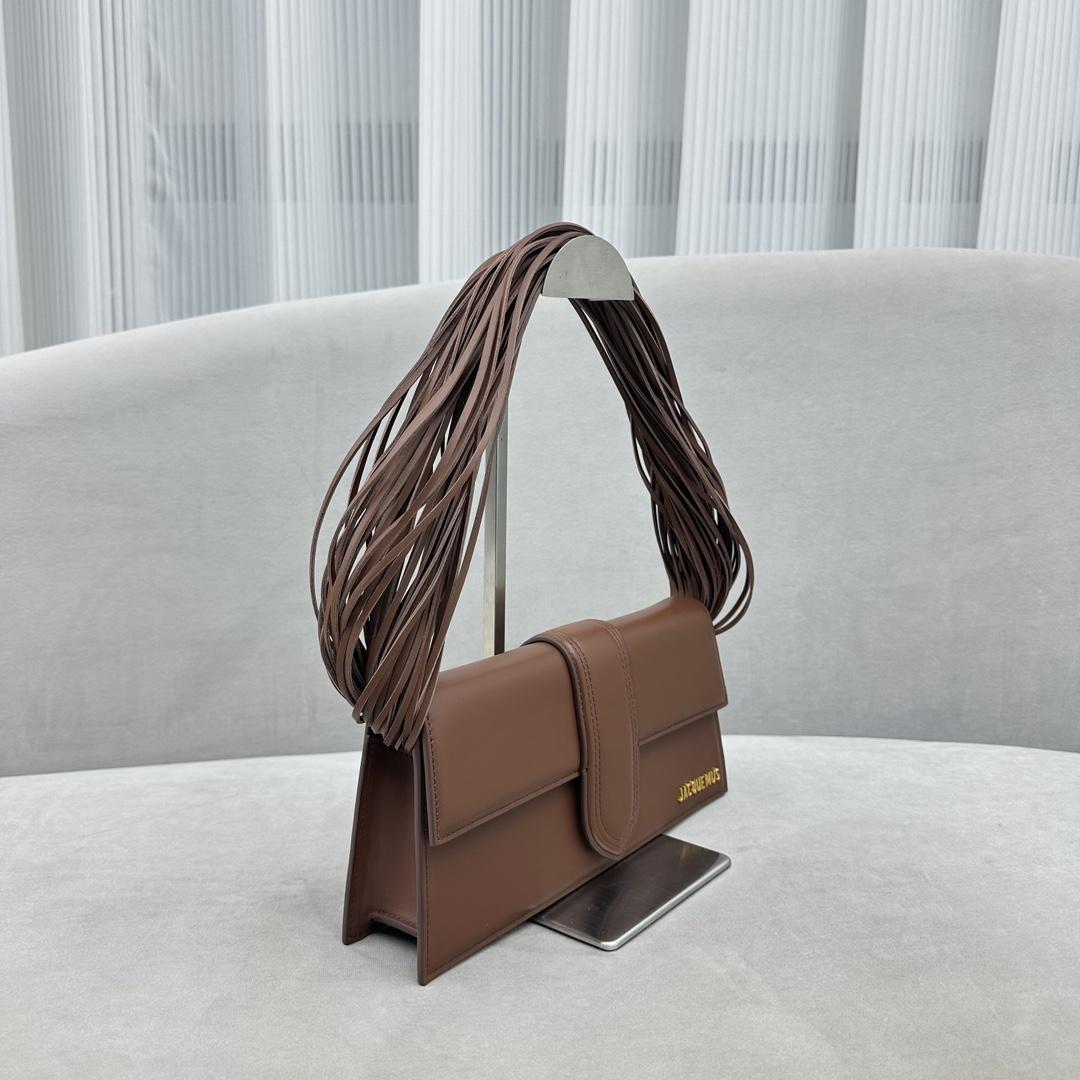 Jacquemus Le Bambino Long Ficiu Shoulder Bag(26-14cm) - FashionPlug