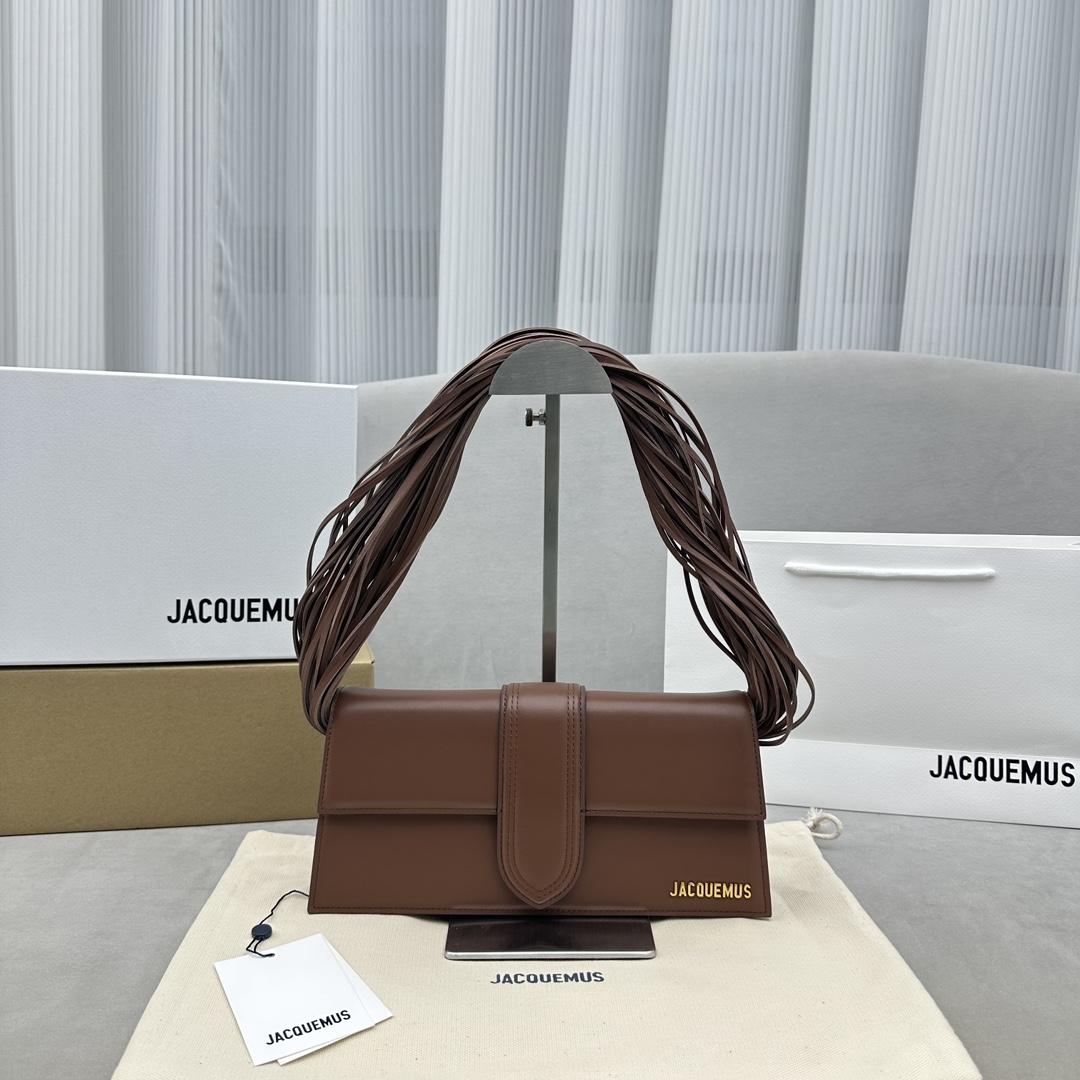 Jacquemus Le Bambino Long Ficiu Shoulder Bag(26-14cm) - FashionPlug