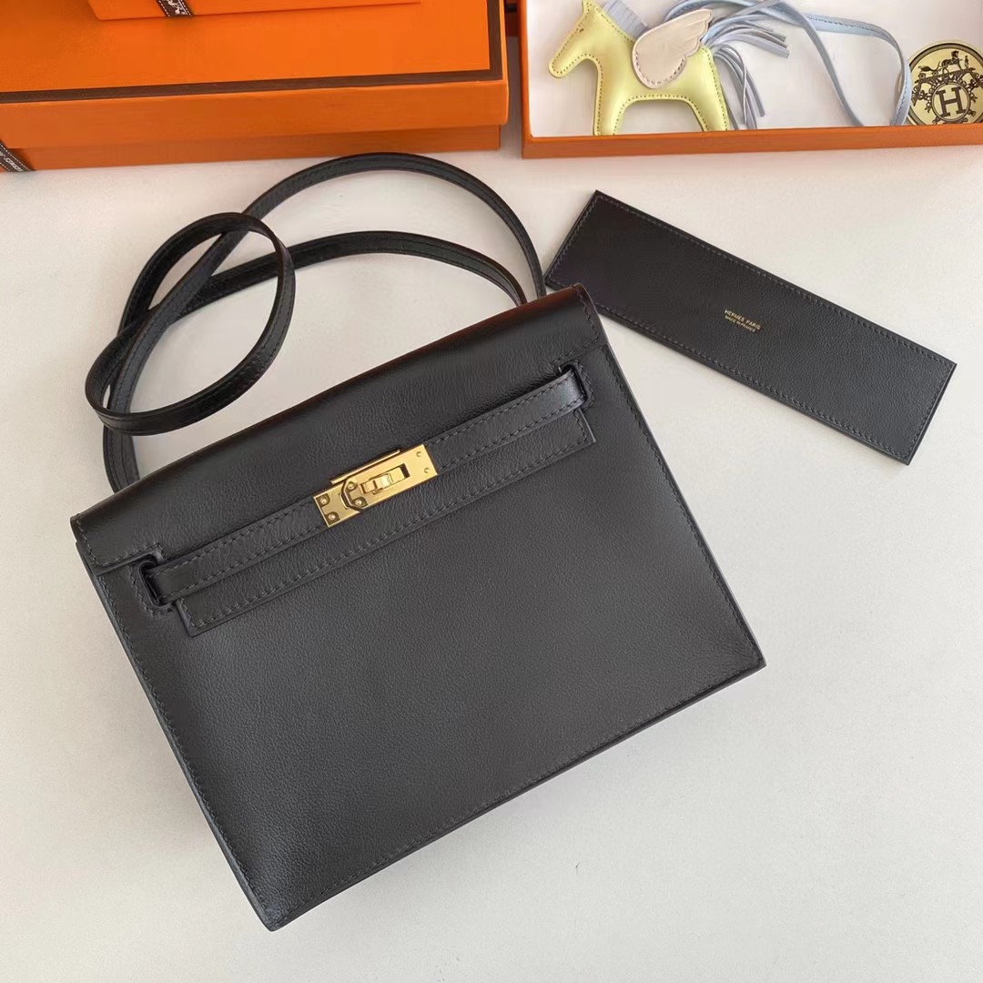 Hermes Kelly Mini Women Handbag(22-17-4cm ) - FashionPlug
