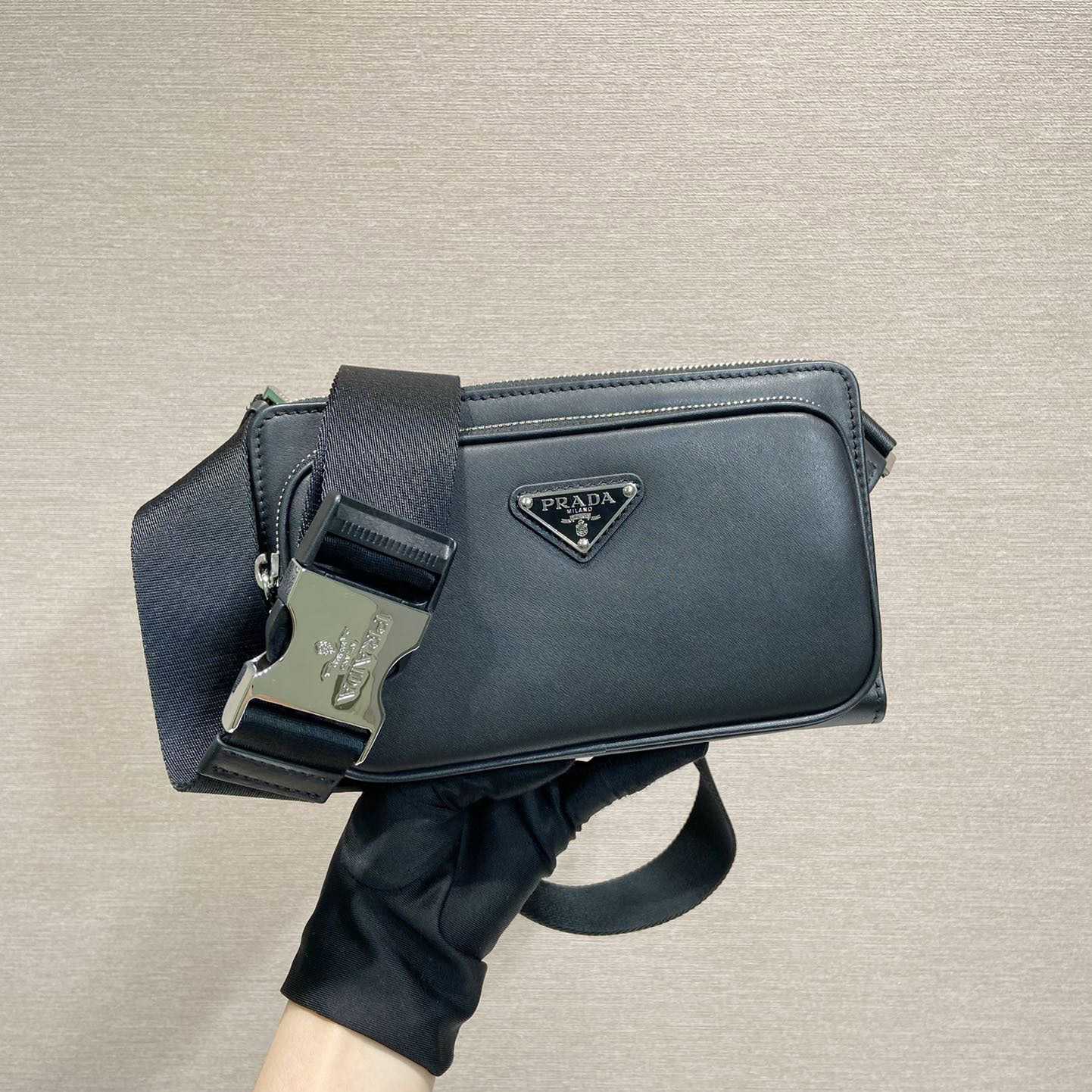 Prada Saffiano Leather Shoulder Bag - FashionPlug