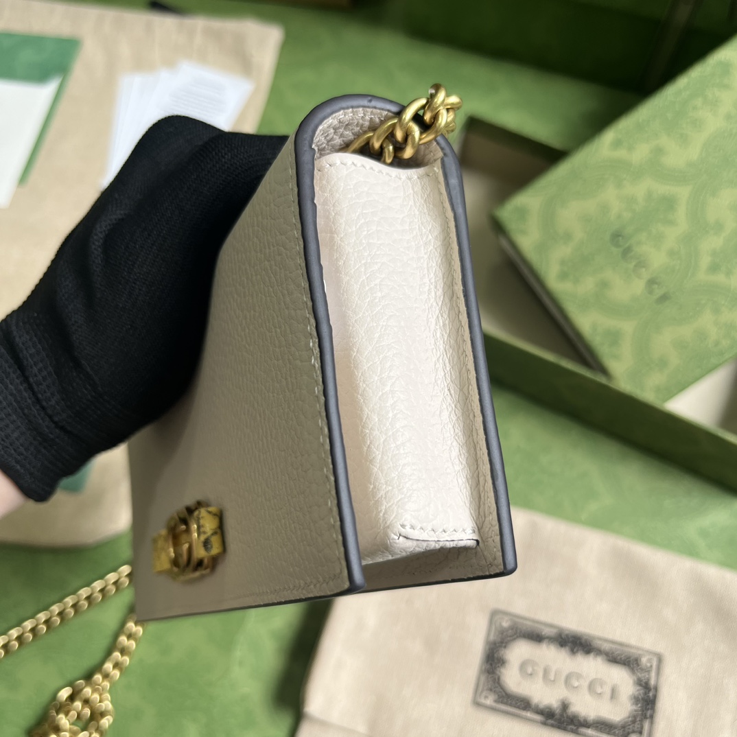 Gucci Chain Wallet With Interlocking G Python Bow(19-10-4cm) - FashionPlug