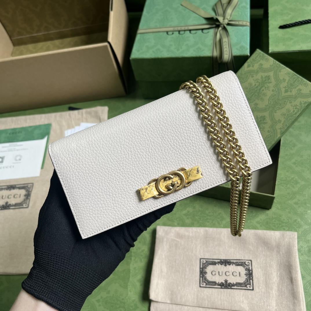 Gucci Chain Wallet With Interlocking G Python Bow(19-10-4cm) - FashionPlug