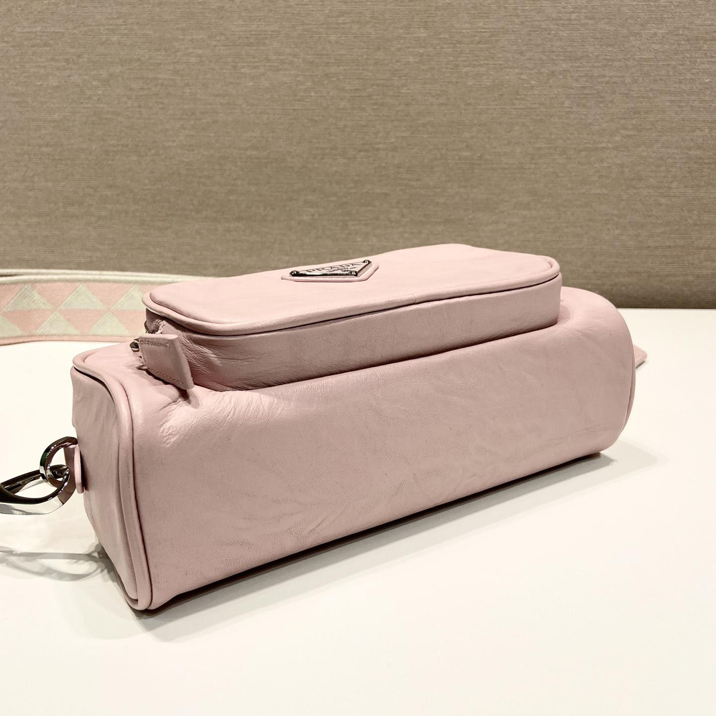 Prada Nappa Antique Leather Multi-pocket Shoulder Bag - FashionPlug