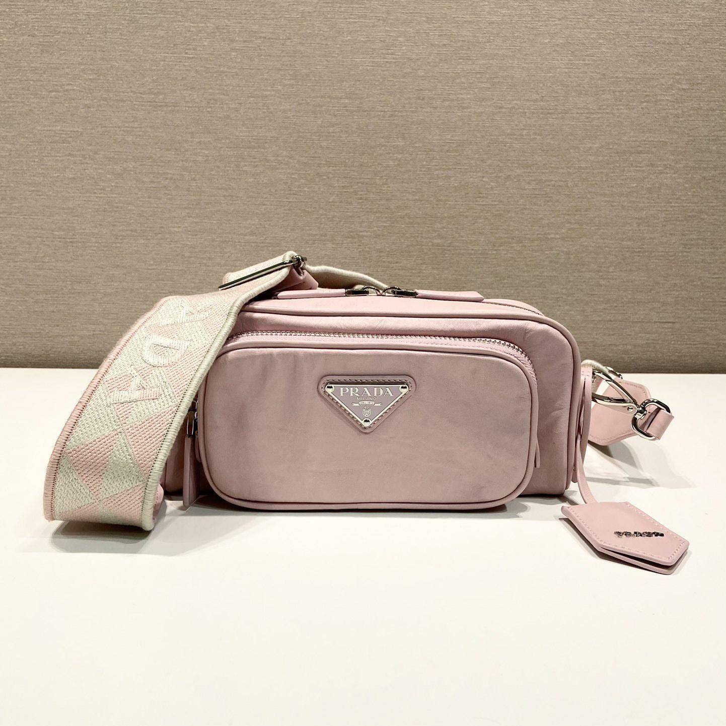 Prada Nappa Antique Leather Multi-pocket Shoulder Bag - FashionPlug