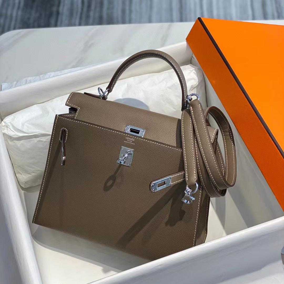 Hermes Kelly 25 Handbag (25-17-7cm) - FashionPlug