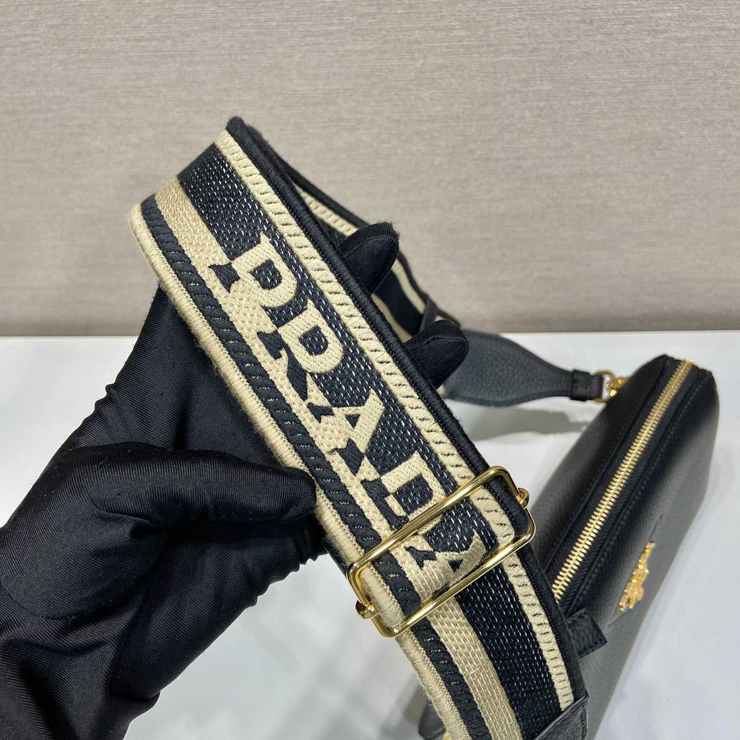Prada Leather Shoulder Bag - FashionPlug