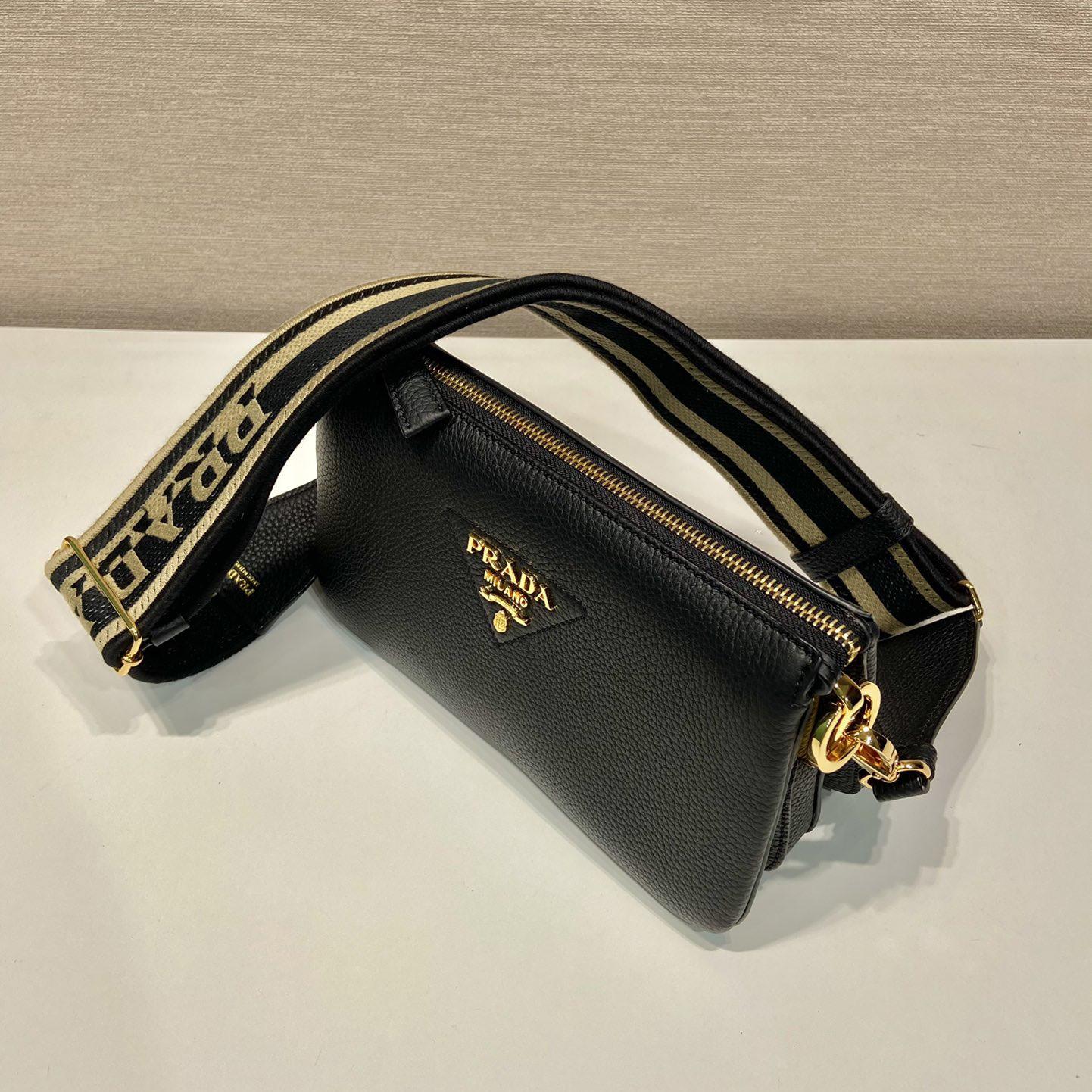 Prada Leather Shoulder Bag - FashionPlug
