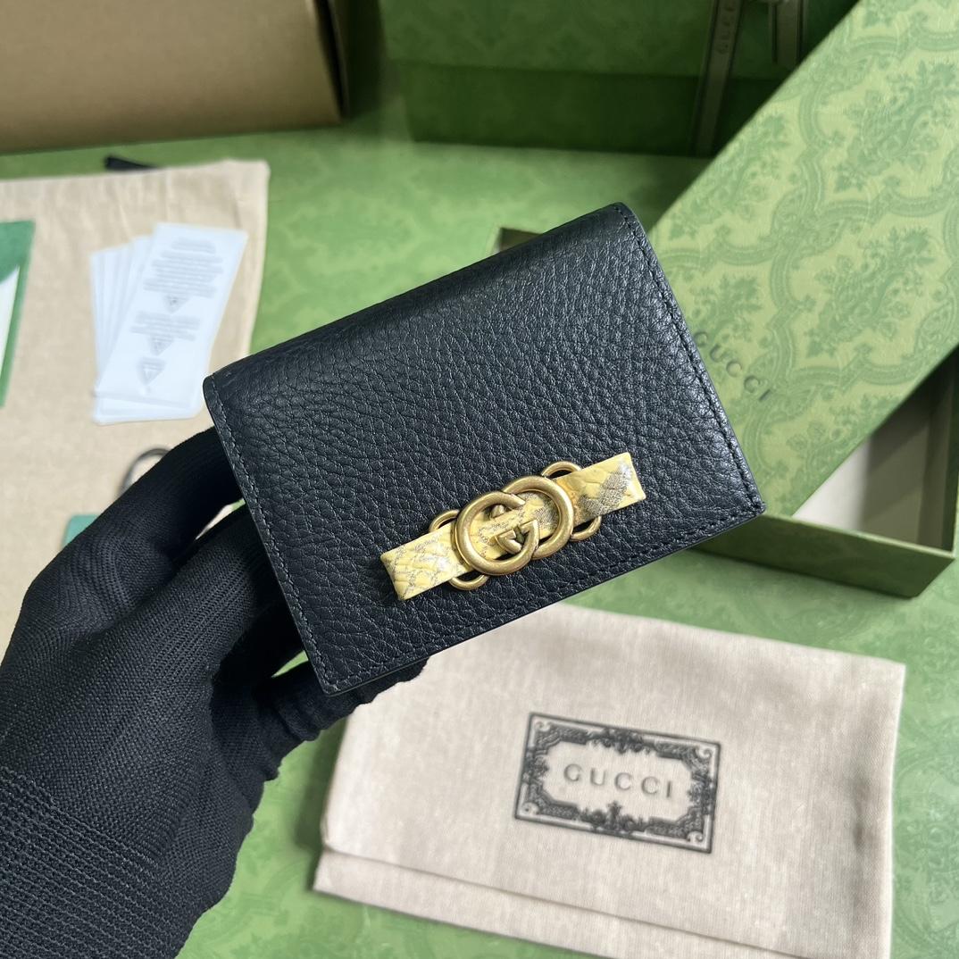 Gucci Wallet With Interlocking G Python Bow - FashionPlug