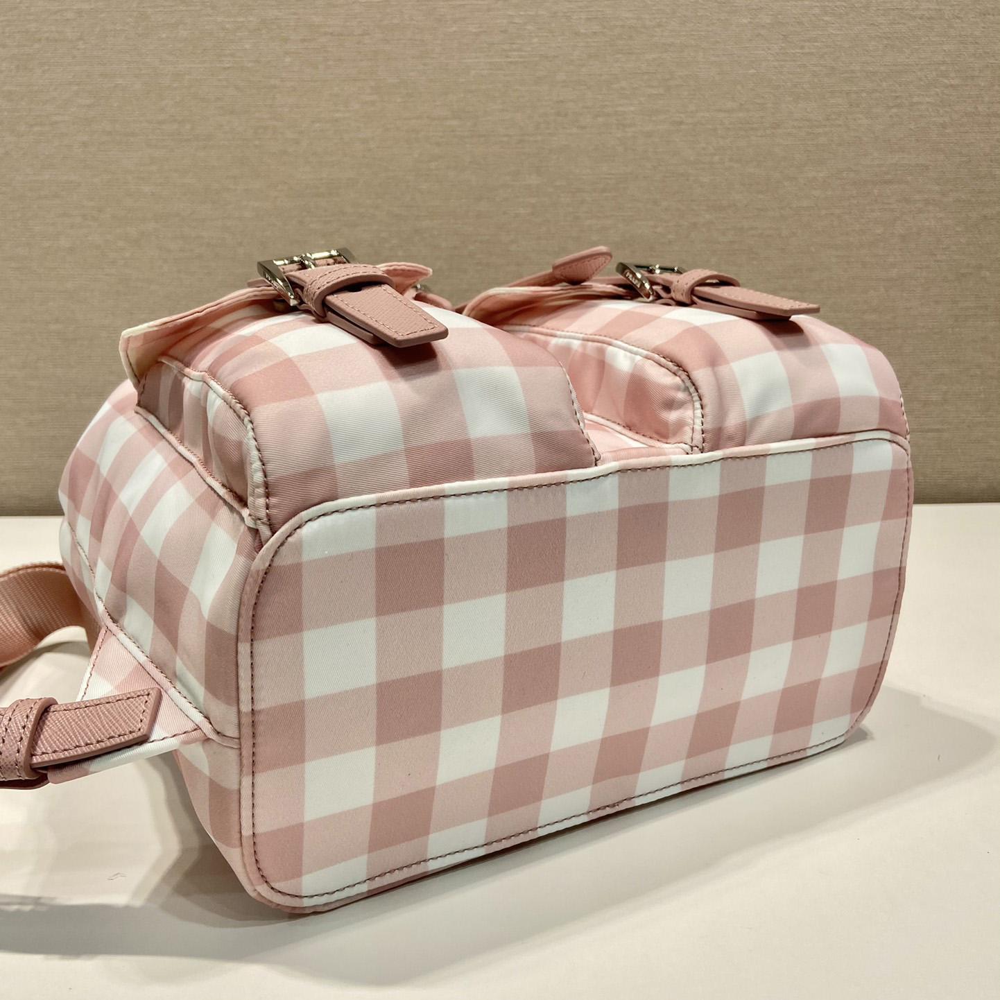Prada Small Printed Re-Nylon Backpack - FashionPlug