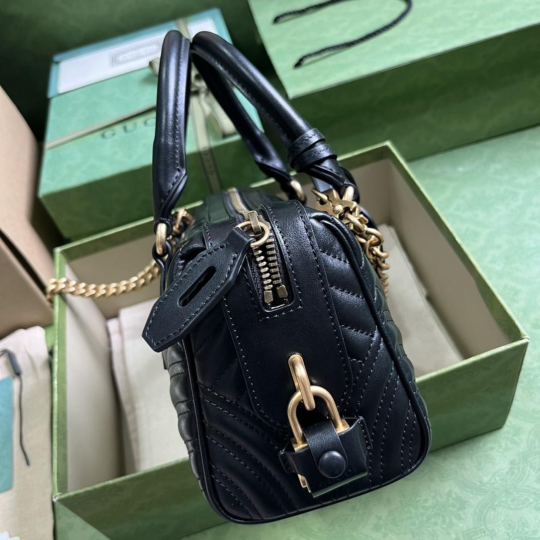Gucci GG Marmont Small Top Handle Bag(27-13.5-10cm) - FashionPlug