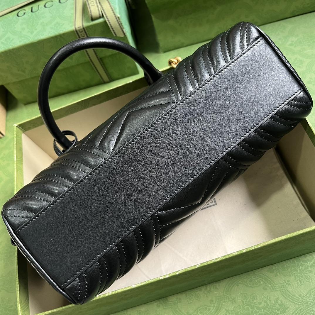 Gucci GG Marmont Small Top Handle Bag(27-13.5-10cm) - FashionPlug