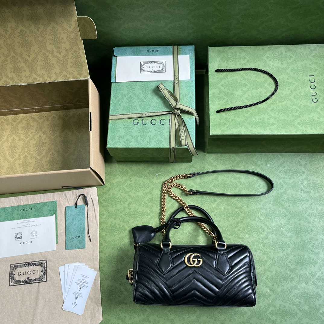 Gucci GG Marmont Small Top Handle Bag(27-13.5-10cm) - FashionPlug