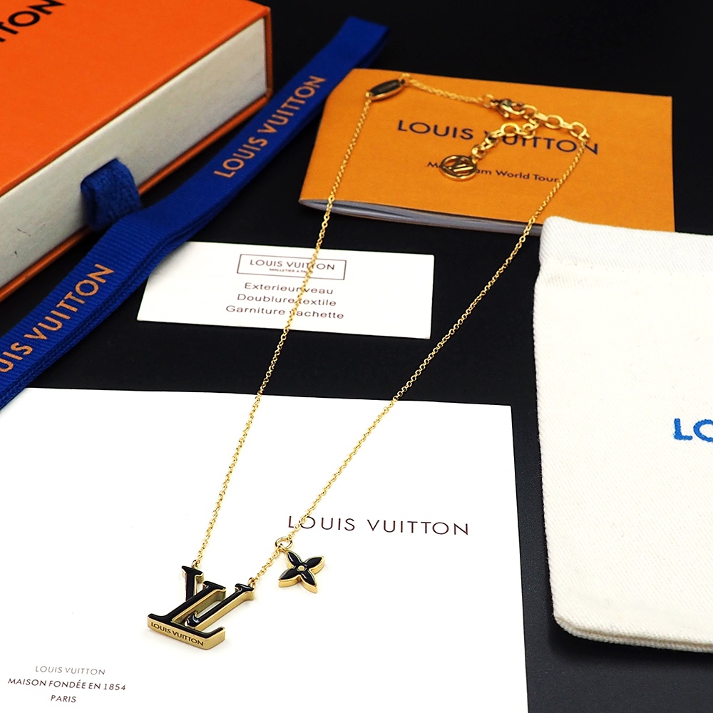 Louis Vuitton LV Iconic Enamel Necklace     - FashionPlug