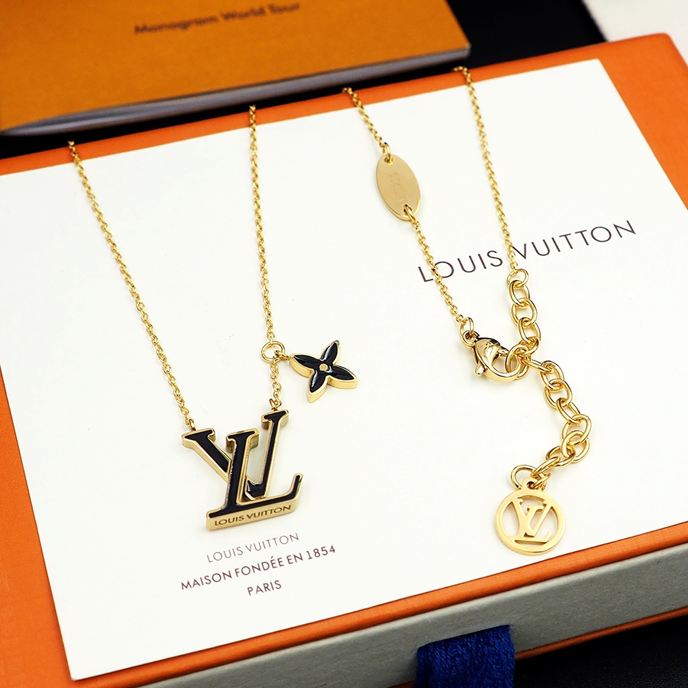 Louis Vuitton LV Iconic Enamel Necklace     - FashionPlug