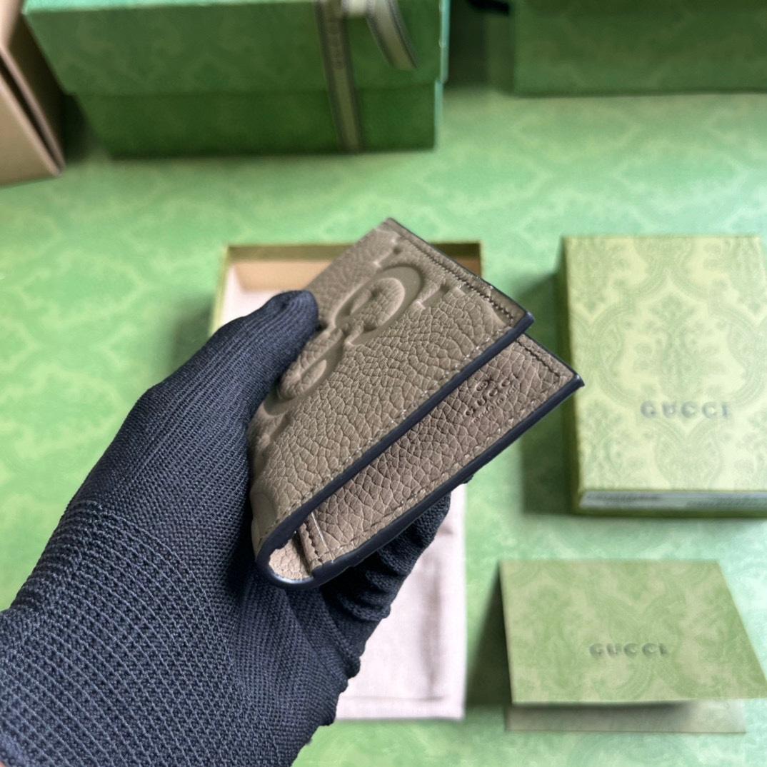 Gucci Jumbo GG Card Case - FashionPlug