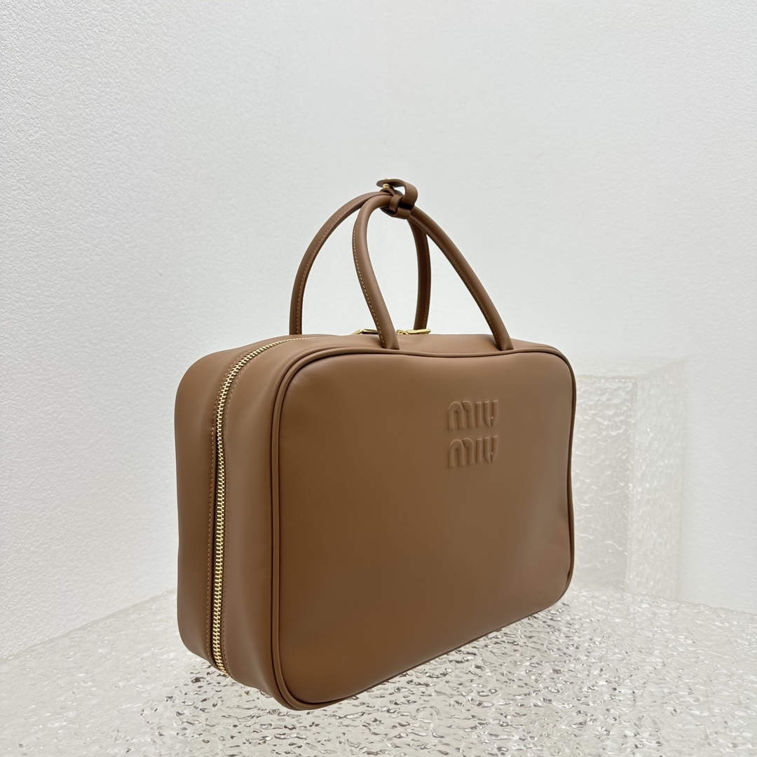 Miu Miu Leather Top-handle Bag - FashionPlug