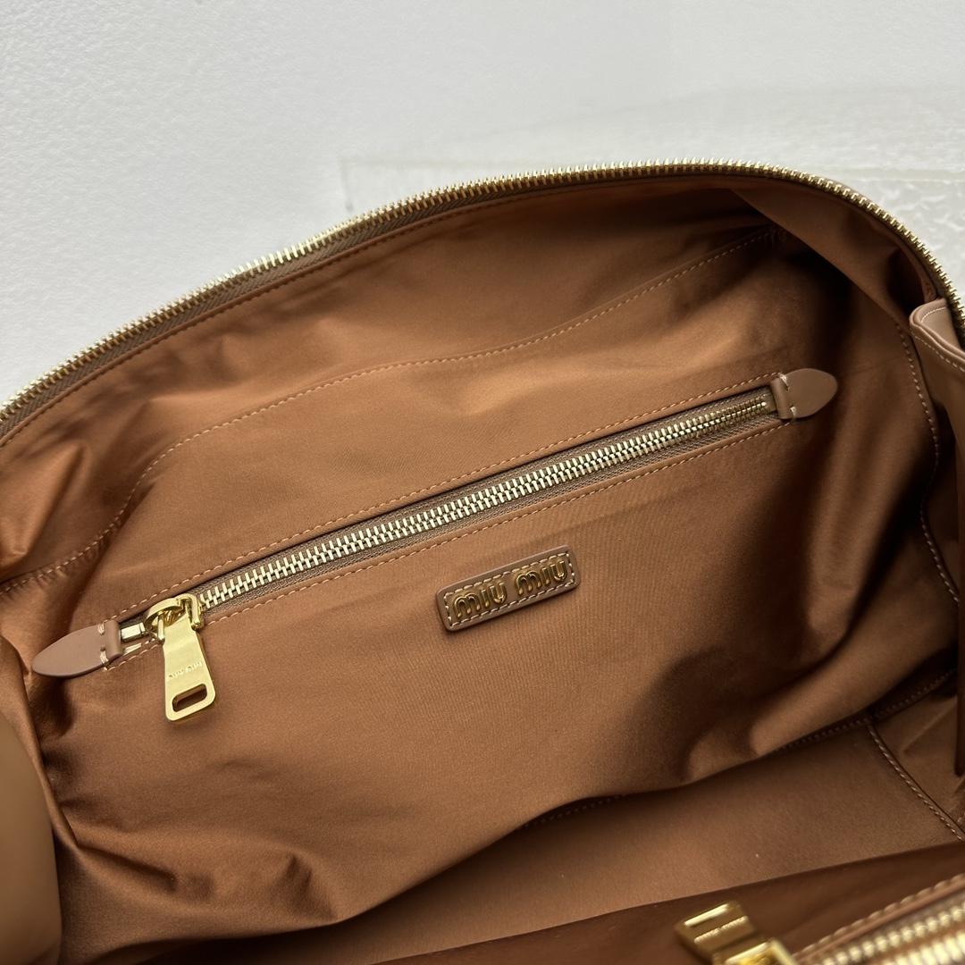 Miu Miu Leather Top-handle Bag - FashionPlug