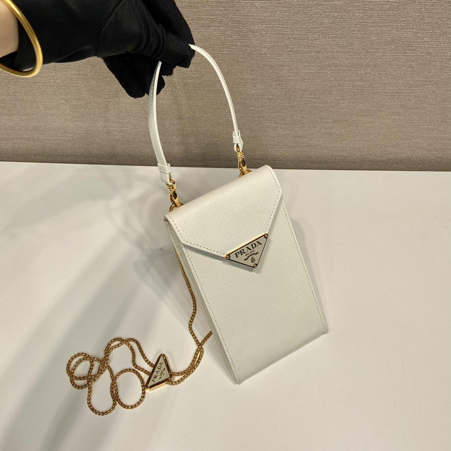 Prada Saffiano Leather Mini-Bag - FashionPlug