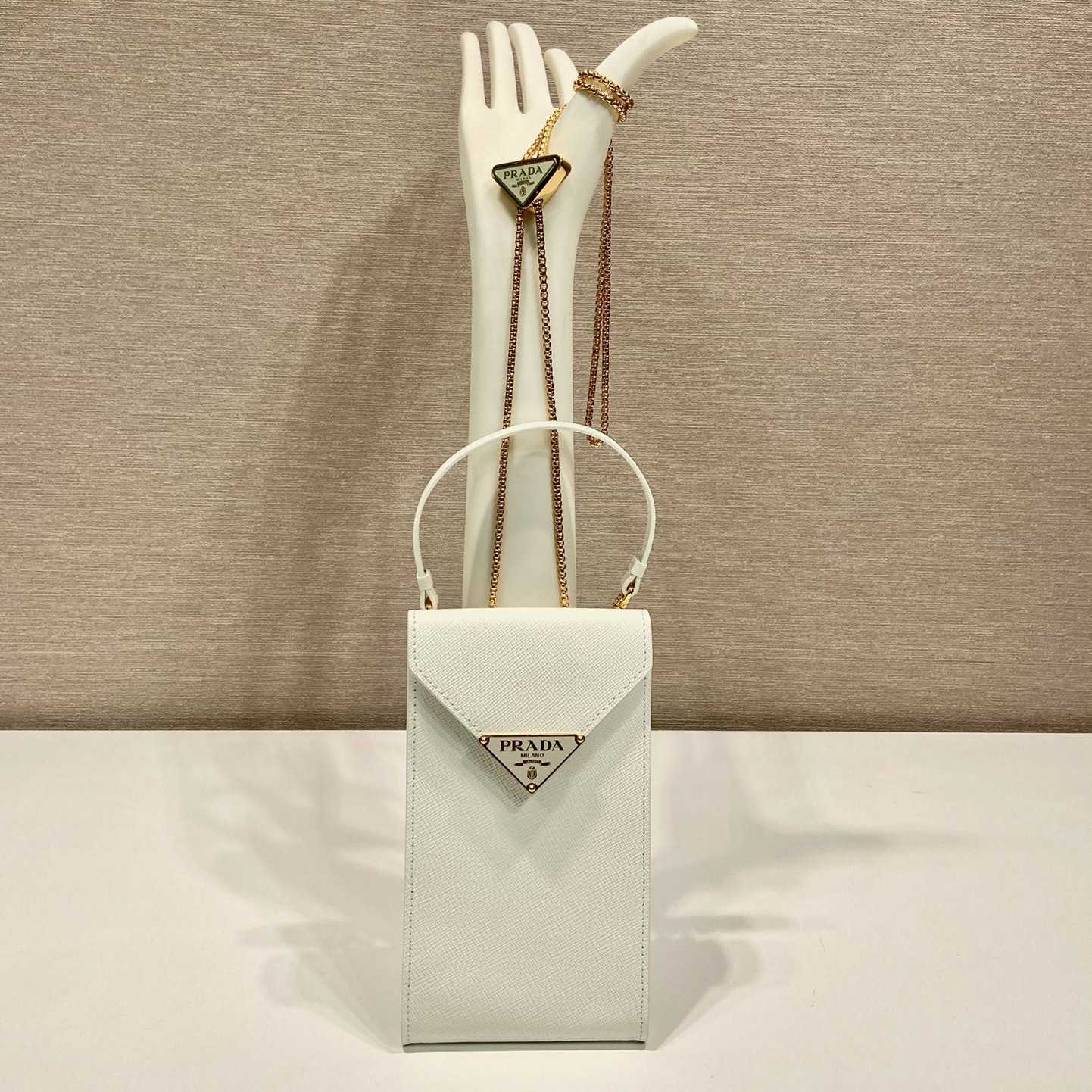 Prada Saffiano Leather Mini-Bag - FashionPlug
