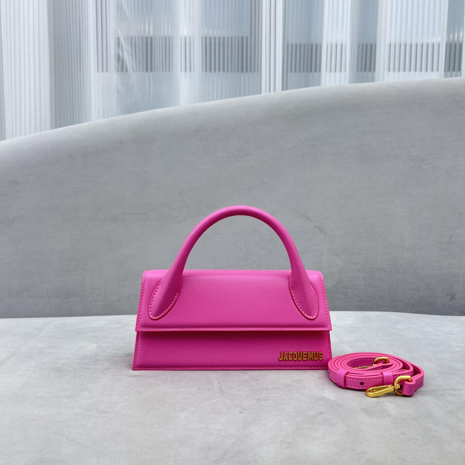 Jacquemus Le Chiquito Long Leather Handbag - FashionPlug