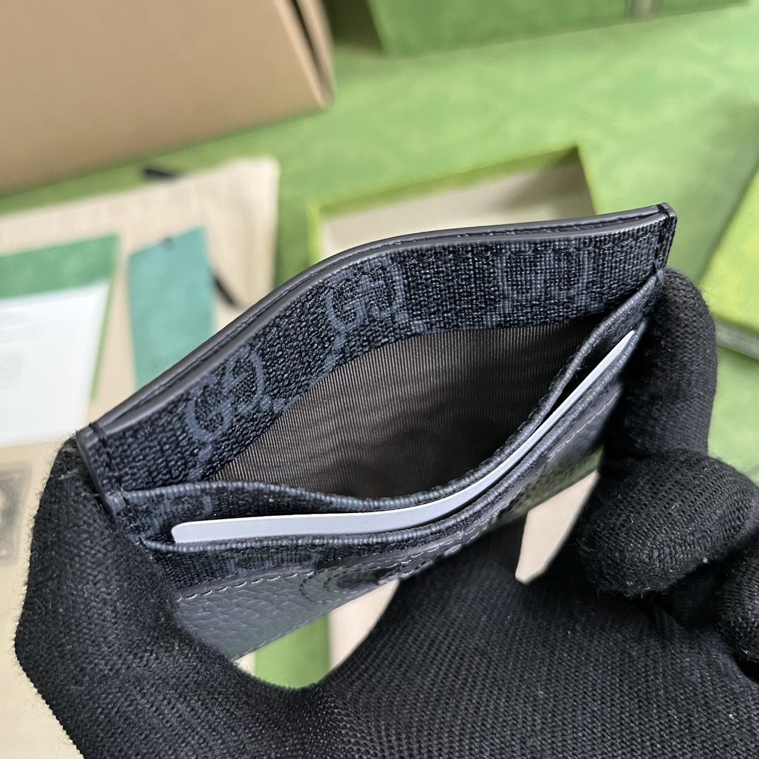 Gucci Card Case With Cut-out Interlocking G(10-7cm)    - FashionPlug