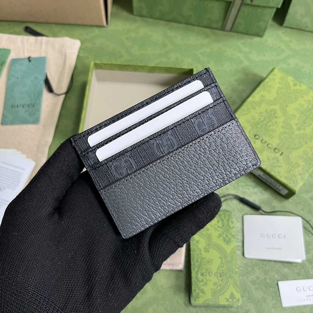 Gucci Card Case With Cut-out Interlocking G(10-7cm)    - FashionPlug
