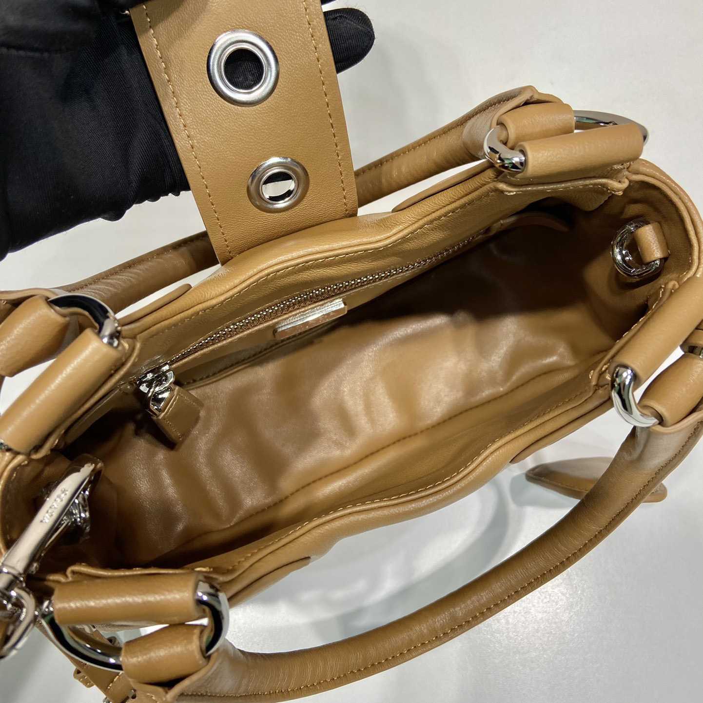 Prada Moon Padded Nappa-leather Bag - FashionPlug