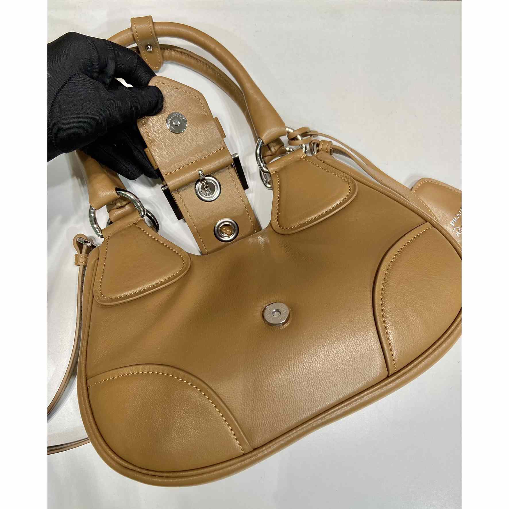 Prada Moon Padded Nappa-leather Bag - FashionPlug