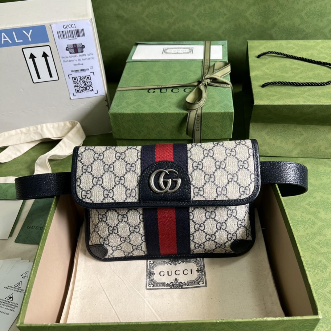 Gucci Ophidia Belt Bag(22*17*3.5cm) - FashionPlug