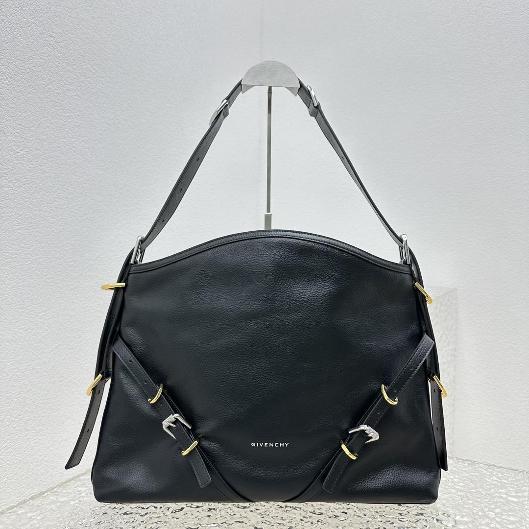 Givenchy Medium Voyou Bag In Leather(32-37-6.5cm) - FashionPlug