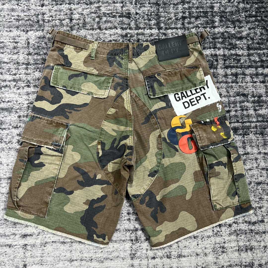 Gallery Dept G Patch Camo Cargo Shorts   629 - FashionPlug