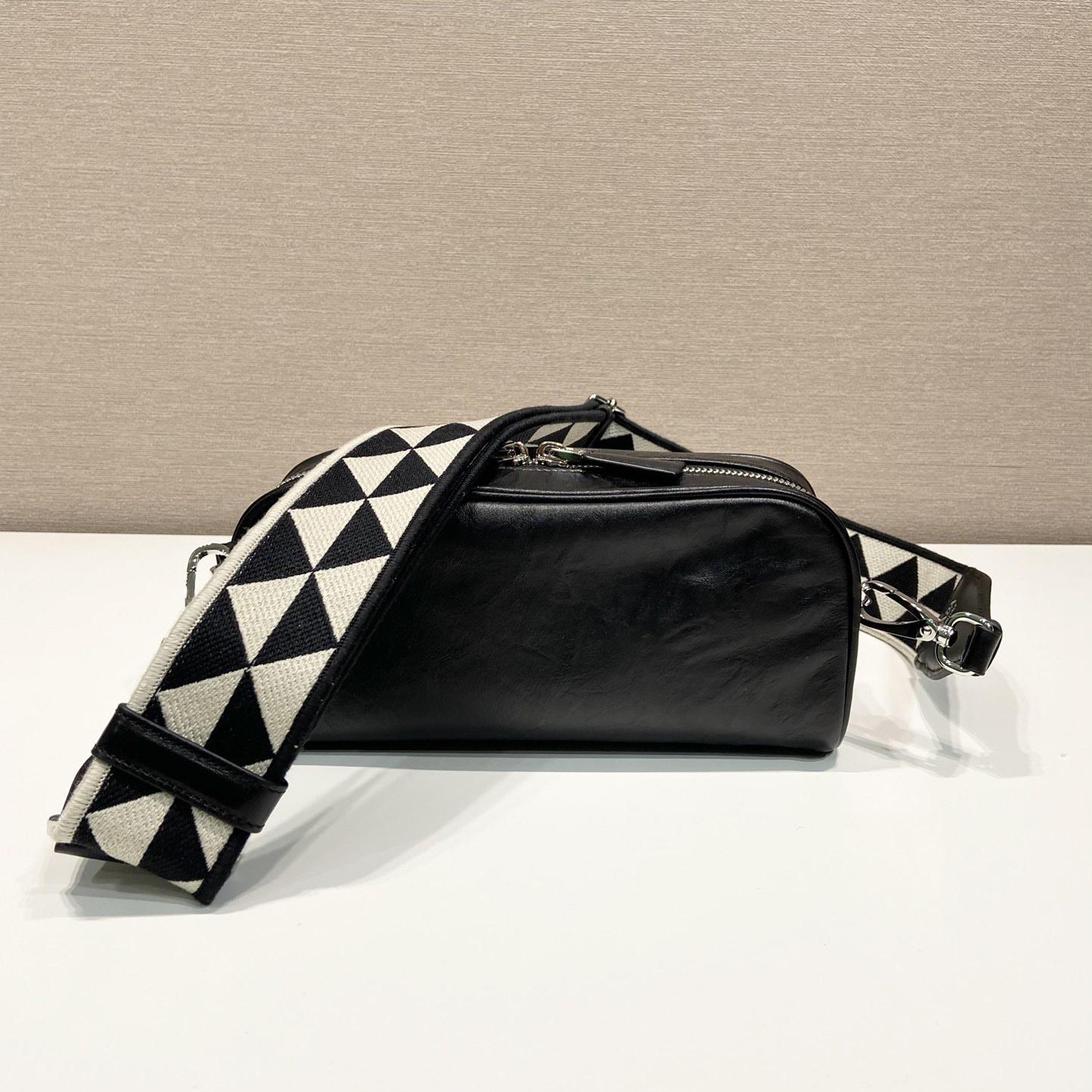 Prada Nappa Antique Leather Multi-pocket Shoulder Bag - FashionPlug