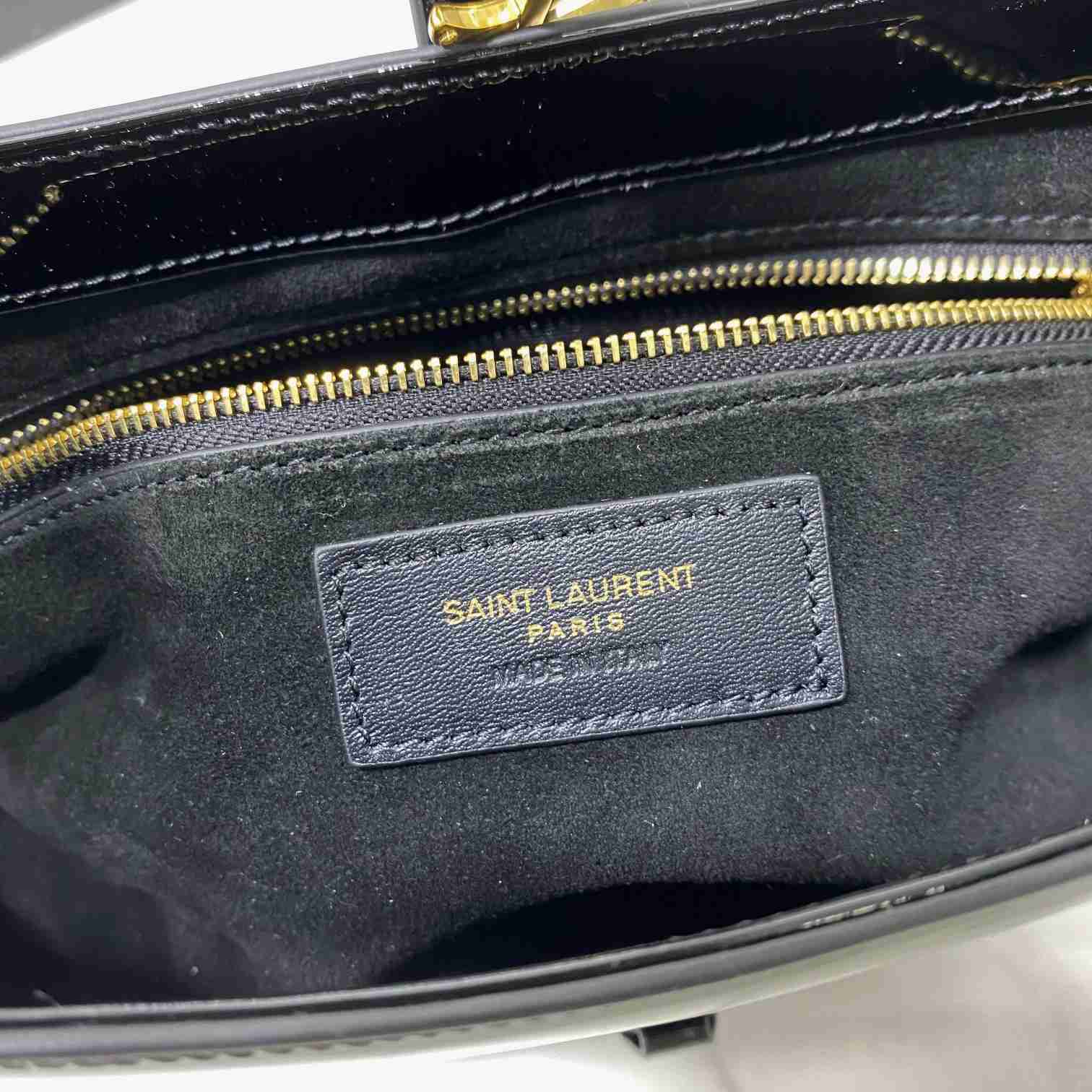 Saint Laurent Le 5 À 7 In Patent Leather - FashionPlug