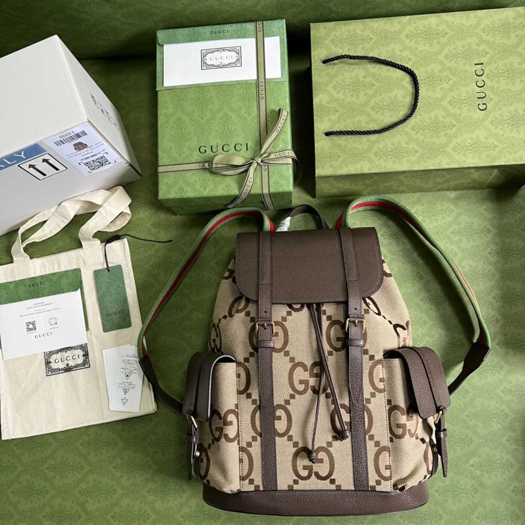 Gucci Jumbo GG Backpack(34*42*16cm) - FashionPlug
