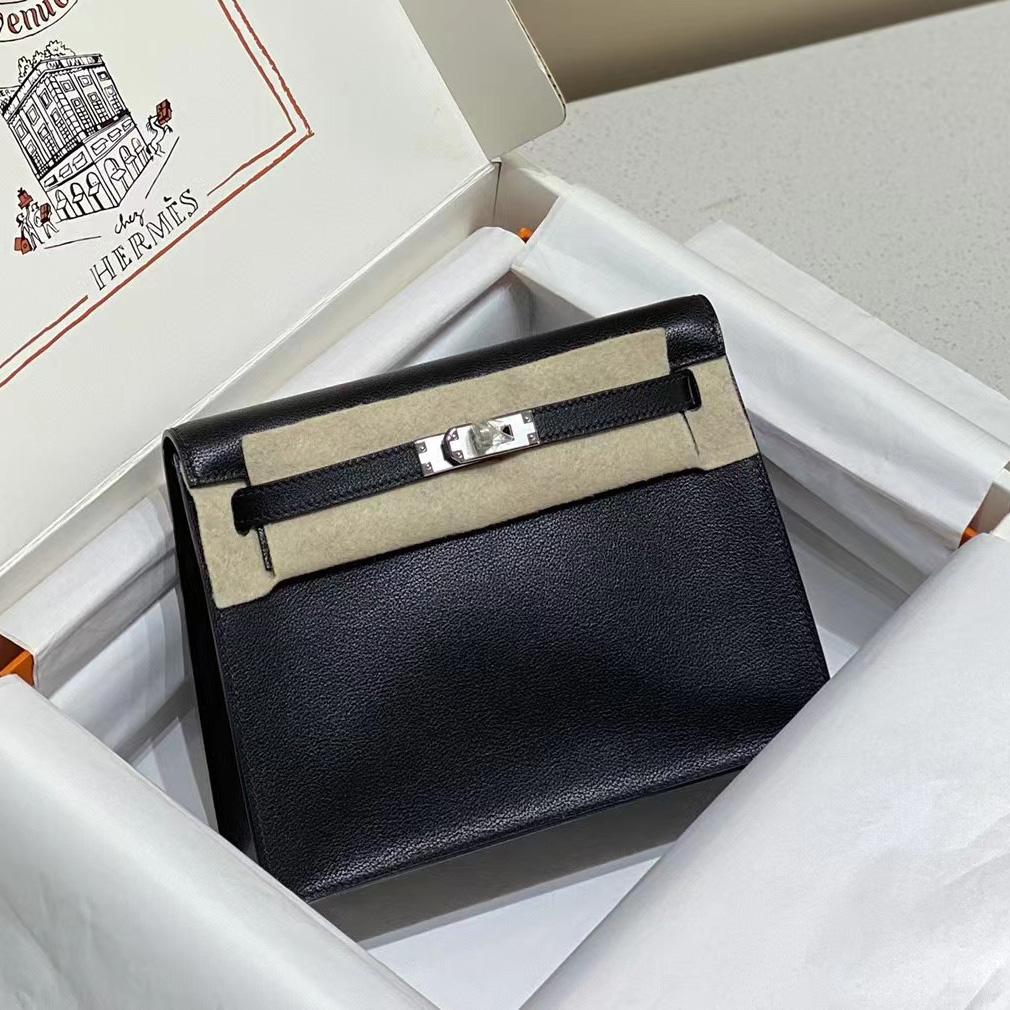 Hermes Kelly Mini Women Handbag(22-17-4cm ) - FashionPlug