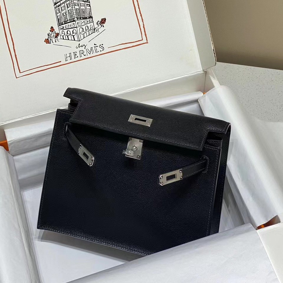 Hermes Kelly Mini Women Handbag(22-17-4cm ) - FashionPlug