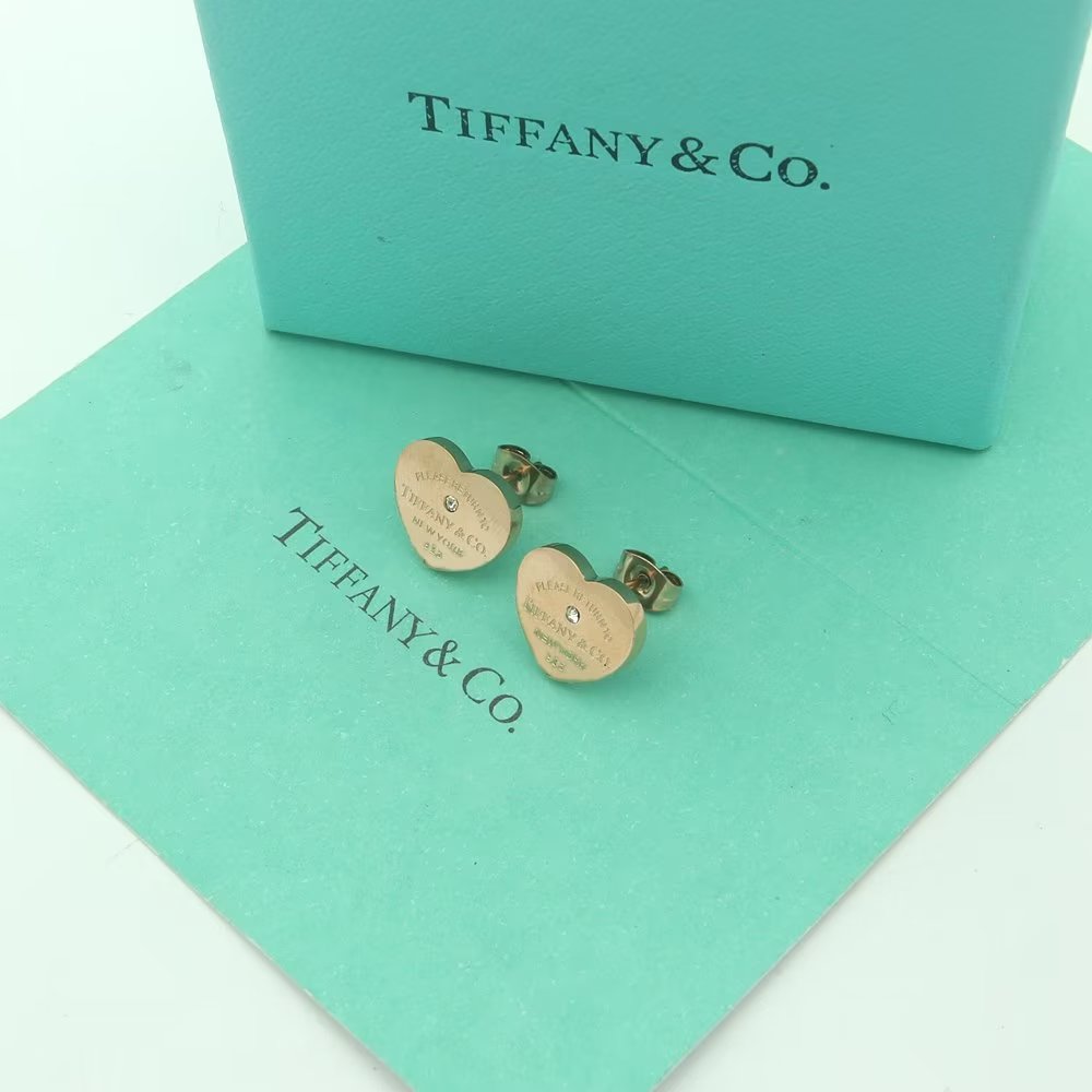 Tiffany&CO Heart Tag Earrings - FashionPlug
