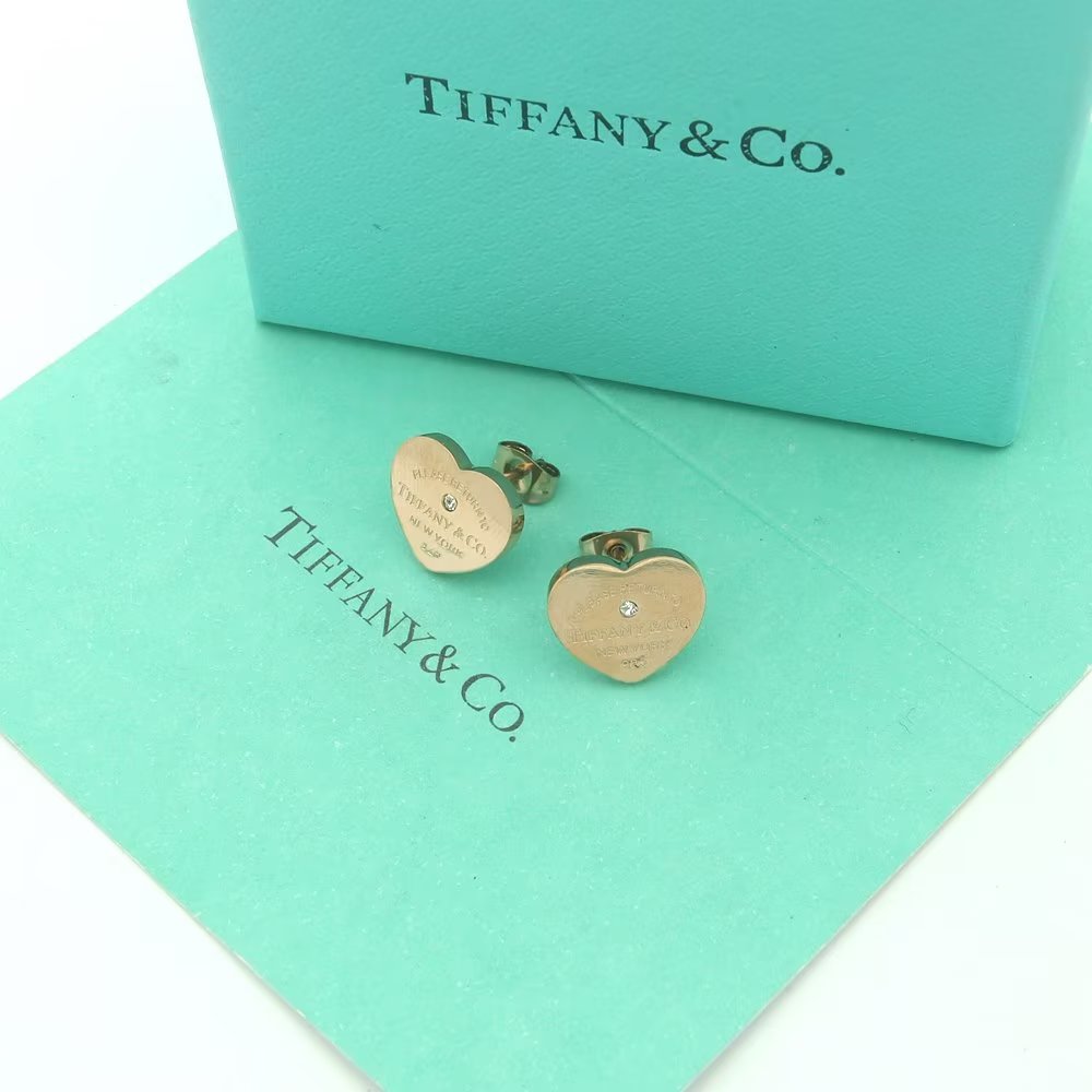 Tiffany&CO Heart Tag Earrings - FashionPlug