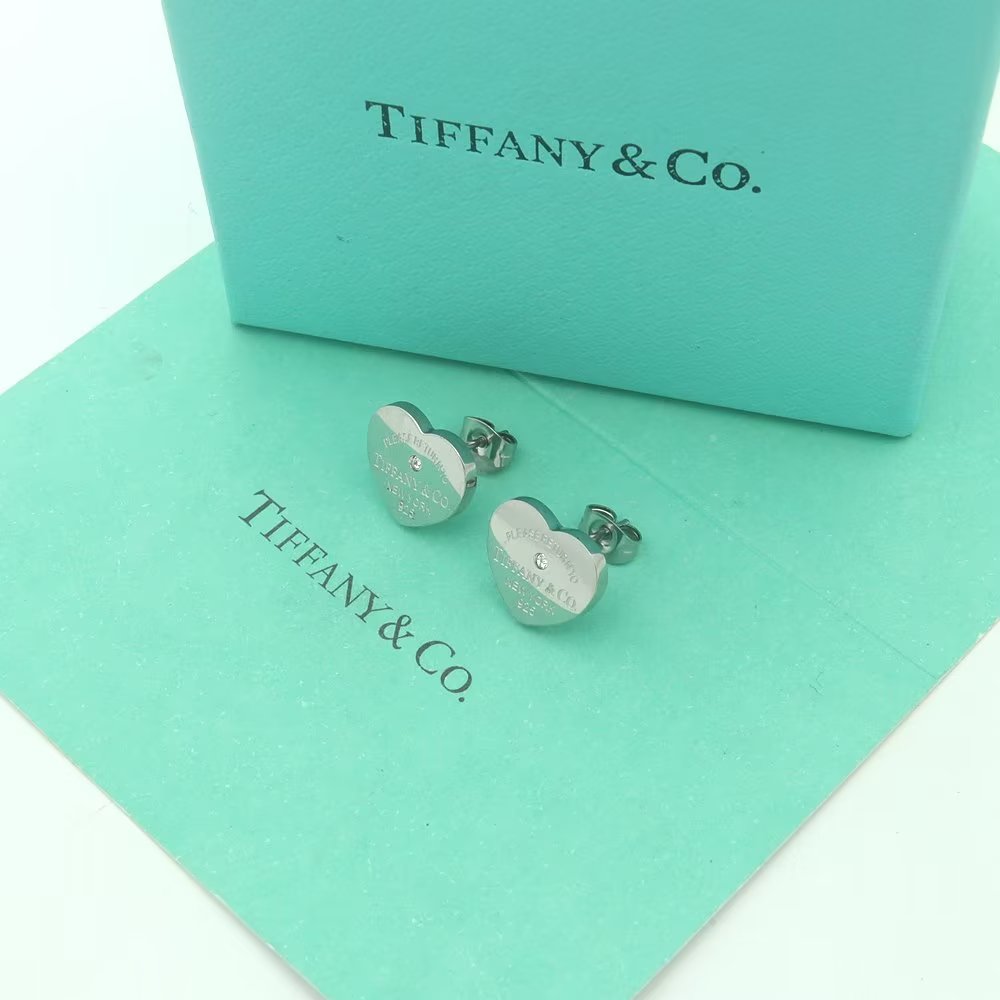 Tiffany&CO Heart Tag Earrings - FashionPlug