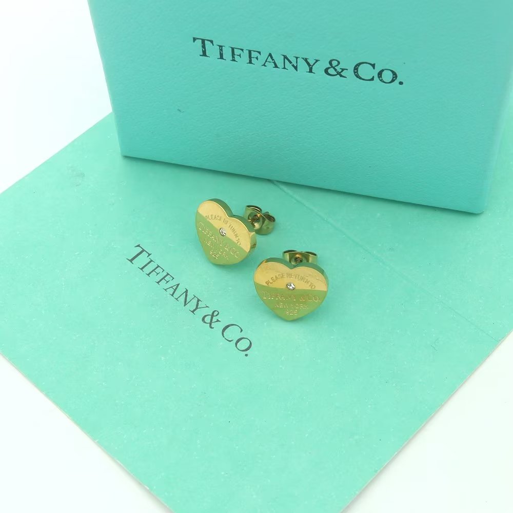 Tiffany&CO Heart Tag Earrings - FashionPlug